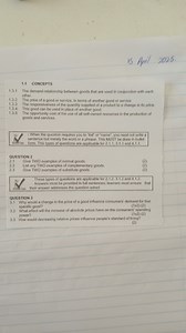 151.1 CONCEPTS1.3.1 The demand relationship between goods tha... | Filo