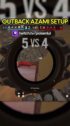 INSANE AZAMI WALL SETUP ON OUTBACK #siege #azami