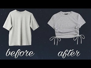 DIY : recycle your old tshirt into crop top | crop top cutting and stitching