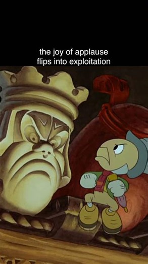 Strombolis workshop - one of the first real punches to the gut in Pinocchio (1940)