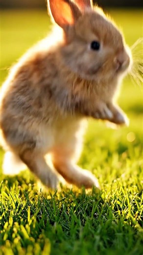 Wait for the jump.. This baby bunny thinks it can fly! 🐰✈️ #babybunny #cuteanimals #cutenessoverload