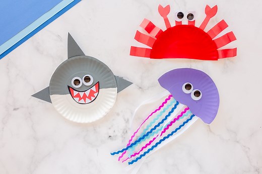 Paper Plate Ocean Animals