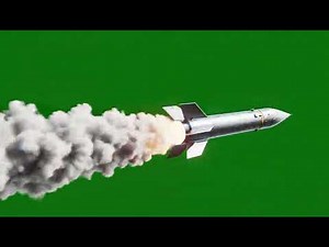 Intense Cinematic Missile and Explosion Green Screen Overlay for VFX Projects