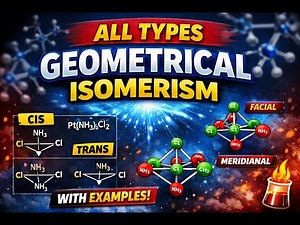 Coordination Chemistry - 11 ( Geometrical Isomerism Tricks & Examples )