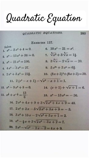 Quadratic Equation #maths #shorts #algebra #quadratic #education #trending