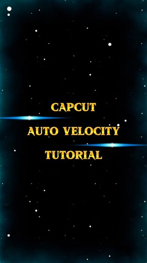Capcut Velocity Effect Tutorial | Capcut Tutorial #shortsfeed #capcut
