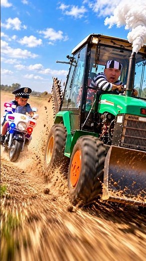 Polisi Langsung Mengejar Traktor-Bara! 🚔🚜
