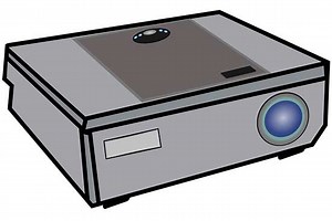 Video Projector Illustration