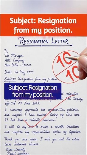 Resignation Letter | Professional Format, Sample & Writing Guide