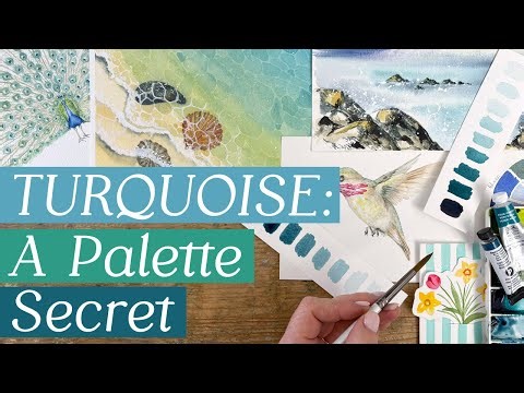 Turquoise in Watercolour Subtle, Supporting & Surprisingly Useful