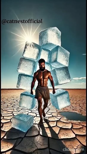 Man's Heat Destroys Fridge, Turtle Brings Ice Home! #shorts #ai #turtle