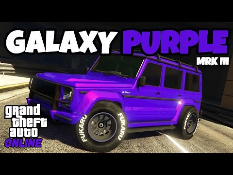 "GALAXY PURPLE (MRK III)" Modded CREW Color (HEX CODE!) | GTA ONLINE