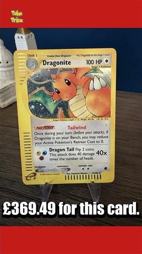 🌟 Rare Dragonite sold for £369.49 😳 #pokemon