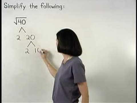 Simplifying Square Roots - MathHelp.com - Algebra Help