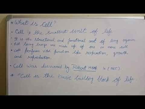 Class 9th What is cell ?