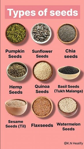 Types of seeds#Different seeds with amazing benefits#Names of seeds