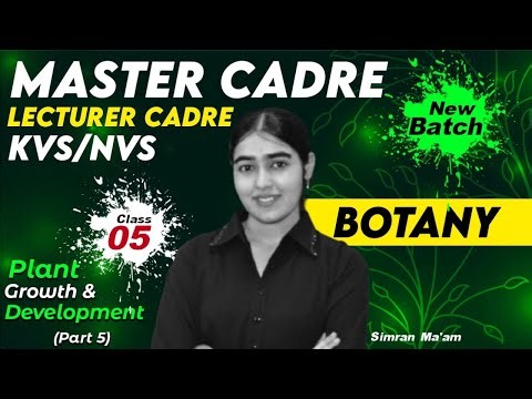 Master Cadre Science Botany | Lecturer Cadre Biology | KVS/NVS / Class-05