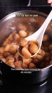 Cách làm Thịt Kho Rệu với Trứng Cút mềm ngon hấp dẫn
