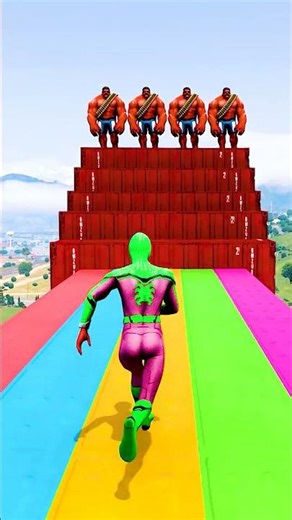 GTA 5 Epic Water Ragdolls | Spider-Man Jumps / Fails ep.12467 #shorts