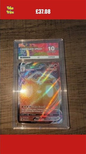 😳 Would YOU pay £37.08 for Cinderace? #PokemonCards #shorts