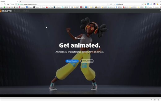 Maya和Mixamo网站配合制作角色绑定、动画和多动画合并操作