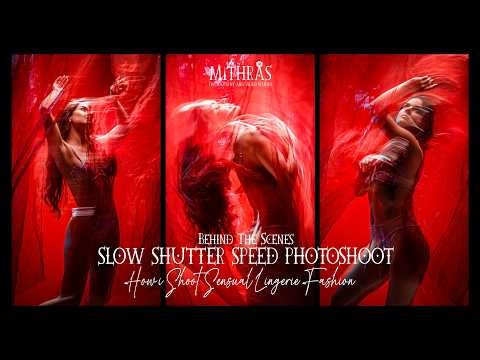 SLOW SHUTTER SPEED PHOTOGRAPHY | BTS | How I Shoot Fine Art Fashion with Flash and Continuous Light