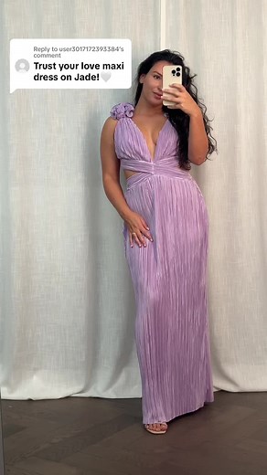 Trust Your Love Maxi Dress Lilac Review | Hello Molly Try On