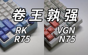 【键道大会第6期】目前最卷的两款75卷王对比测试（RK R75 PK VGN N75）