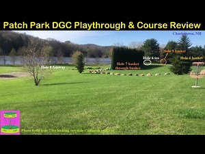 Patch Park Disc Golf Course Playthrough and Course Review - 9 holes - Charlestown, NH