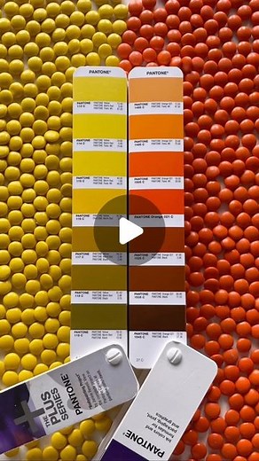 PANTONE on Instagram: "Color match @reeses Pieces 🟡🟠with @huesbymle using her Pantone Formula Guide"