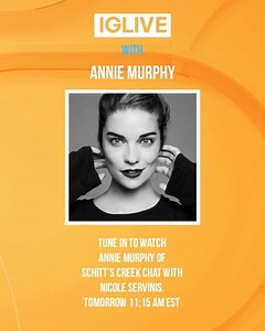 TOMORROW STREAMING: Schitt’s Creek’s @annefrances will be going live on OUR Instagram tomorrow at 11:15 AM with @nicoleservinis. You can say that we are feeling... A little bit Alexis. | Breakfast Television | Facebook