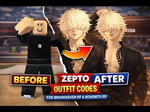 FREE!! BLACK ZEPTO Outfit Code Tutorial🔥🔥for Brookhaven RP🏡 & New Smith🏡 RP #roblox #brookhaven