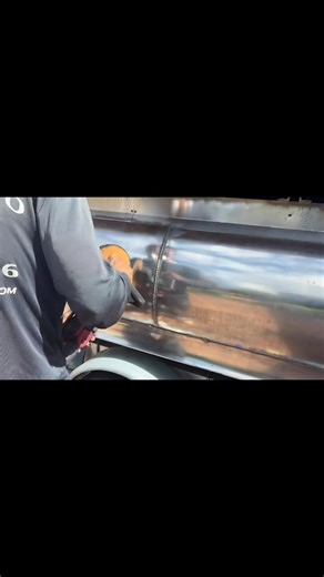Today’s project a pontoon boat. Client wanted his metal pontoons polished and restored. Half way there. Tomorrow will show finishing results. #metalpolishing #boatdetailing #MobileDetailing #exteriordetailing | Exclusive auto detailing