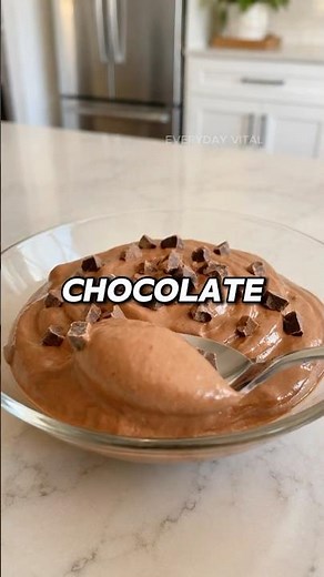 3-Ingredient High-Protein Chocolate Dessert?! 🍫🔥