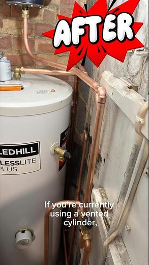 Conversion from Vented Hot Water Cylinder to a Mains Pressurised Unvented System #hotwatercylinder