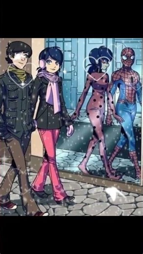 spyder man x miraculous ladybug #miraculousladybug #spyderman