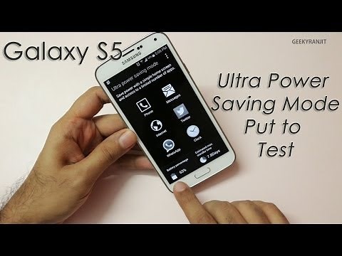 Samsung Galaxy S5 Ultra Power Saving Mode Tested
