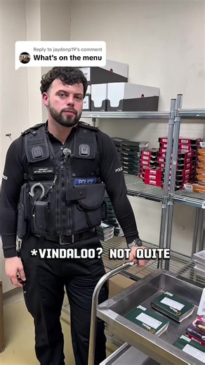 Replying to @jaydonp19 Ahead of tonight's big game, we're bringing back an old classic, the custody menu! It's not quite a vindaloo...🍴 It's coming home - make sure you are too! Sergeant Holloway might make it seem appetising, but we promise it's not worth making the trip down for 👀😬 We'll have officers out and about on patrol in our town centres and high streets this evening, making sure all is in order and that everyone is enjoying themselves safely. Say hello if you see them 👮👋 #hertspol