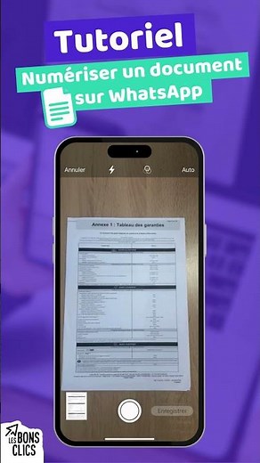 Numérisez vos documents avec WhatsApp 😉 Tuto Les Bons Clics #WhatsApp #numérique