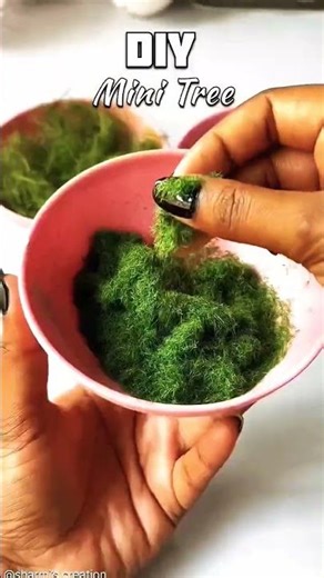 DIY mini tree 🌲 CraftLovers #CreativeMind #NatureCraft 🌳✨