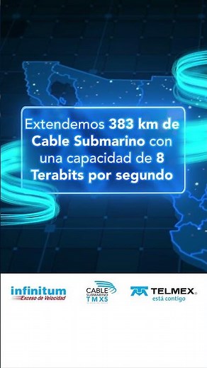 🌊Nuevo cable submarino Telmex: 383 km de Fibra Óptica entre Sinaloa y BCS