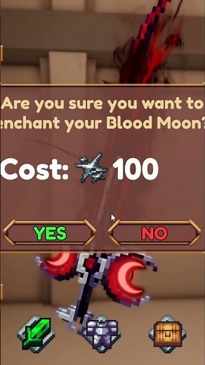 enchanting weapons in pixel blade #pixelblade #enchanting #roblox #gaming #viral