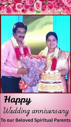 Happy Wedding Anniversary To our Beloved Spiritual Parents. Smt Sunethri Satish Kumar Garu