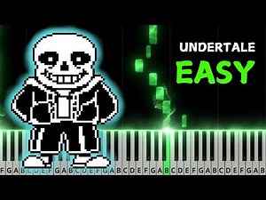 MEGALOVANIA - Undertale - EASY Piano TUTORIAL