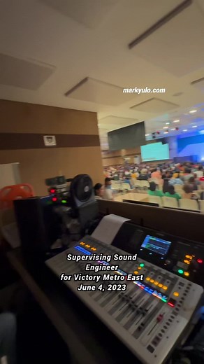 Supervising Sound Engineer for Victory Metro East Church Service. June 4, 2023 Audio Syetem Configurations, Calibration, Tuning and Mixing by YAVL Training Services. #JBL #VRX #YamahaAudio #YamahaDigital #digitalmixer #SoundEngineer #AudioEngineer #ChurchSound #ChurchAudio #SoundTech #AudioTech #SoundTechnology #Philippines #AudioEngineeringPH #SoundEngineering #AudioEngineering #Victory #churchmediacommunity