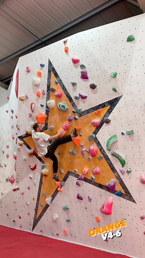 Day one on the new Orange set complete! 🍊 Remember before you all start thinking the sun has evaporated all your strength, the orange set is now V4-6! Lots of new problems in the extension at alien bloc, the main room will be set tomorrow :-) | alien rock