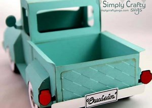 NEW Pickup Truck SVG Design https://bit.ly/2kSHc6G Assembly Video: https://youtu.be/X-ilrjjy7IM | Simply Crafty SVGs