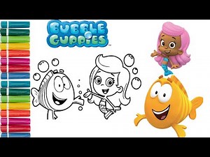 🫧❤️🫧Bubble Guppies Coloring Book Fun | Molly and Mr Grouper