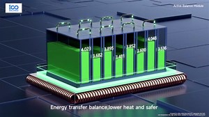 100Balance Hardware 1A Active Balancer 13S Equalizer for Lifepo4 or Li-ion Lithium Battery Group BMS Energy Transfer Board with Blue ABS Case