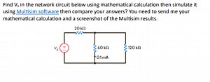 Find V5​ in the network circuit below using mathematical calcul... | Filo